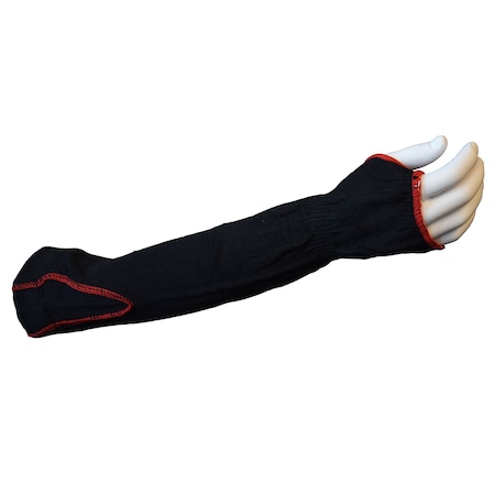 Cordova RIPCORD BLACK HIGH TENACITY NYLON/COTTON PLAITED SLEEVE, THUMB SLOT, ANSI CUT LEVEL A2 3738BKG2T